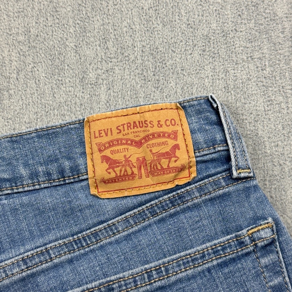 Levis Jeans Womens 27x27 Blue Boyfriend Denim Mid-Rise Pants Classic Straight - Picture 12 of 15